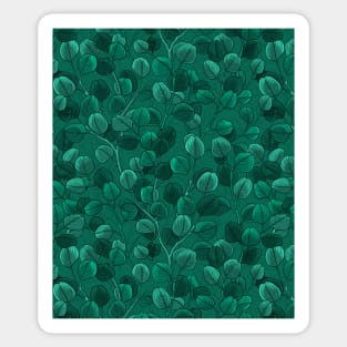 Eucalyptus on green Sticker